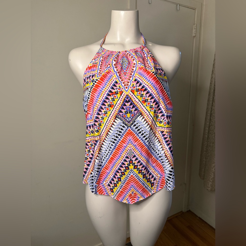 Laundry by Design Vibrant Multicolor Halter Tank Top